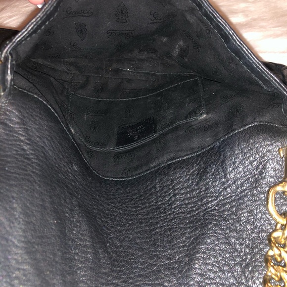 Gucci Black Leather Bamboo Bag - Picture 6 of 8